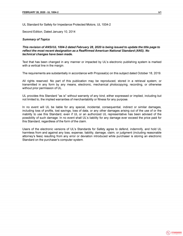 UL 1004-2 PDF UL 1004-2 PDF